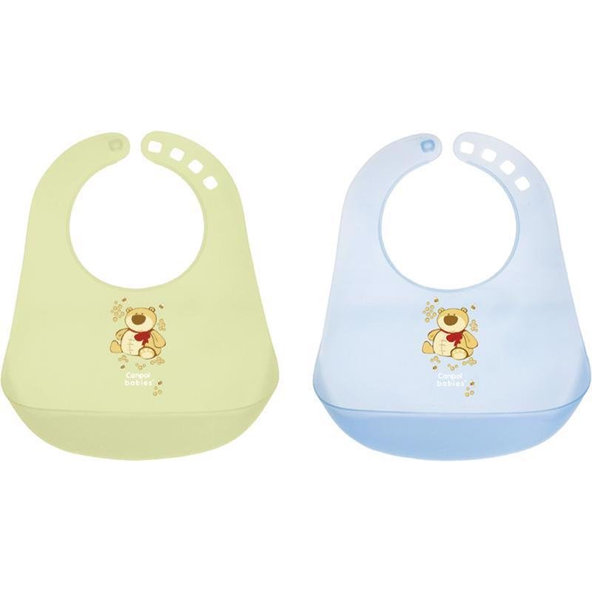 CANPOL BABIES Podbradník plastový - chlapček - rôzne druhy