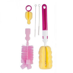 CANPOL BABIES Set 2v1 Kefa + špongia na fľašu a cumlík