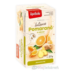 APOTHEKE PREMIER Intense Pomaranč a Zázvor zázvorový čaj 20x2,5 g