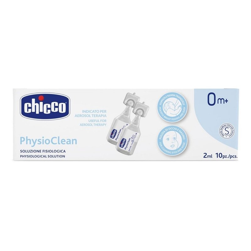 E-shop CHICCO Fyziologický roztok do nosa 2 ml, 10 ampuliek