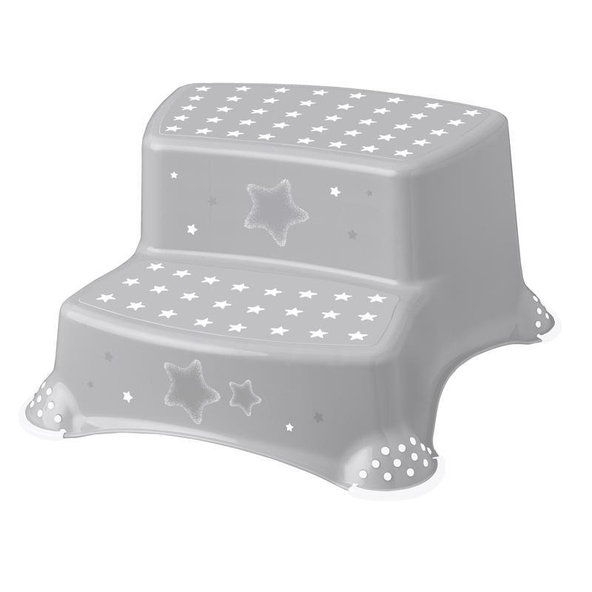 Dvojstupienok protišmykový Igor Stars šedý do 120 kg