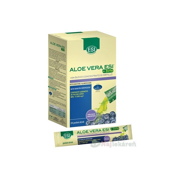 ESI Aloe Vera forte drinky vrecúška 24 ks