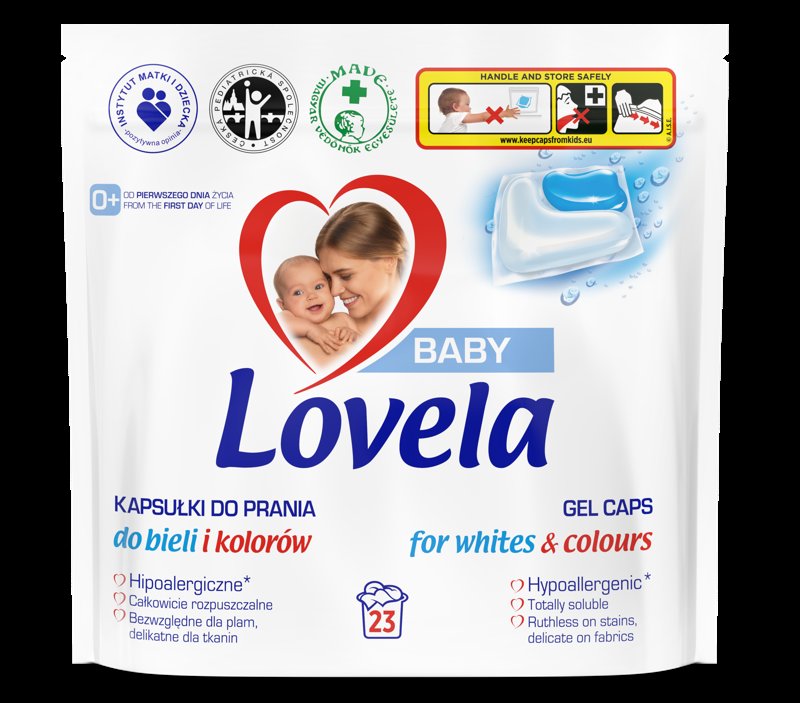 E-shop LOVELA Baby gélové kapsuly na pranie 23 ks
