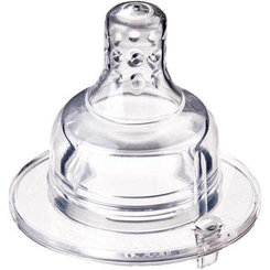 LOVI Silikónový cumlík na fľašu Super Vent stredný 2 ks