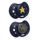 LOVI Silikónový cumlík dynamický Stardust 3-6 m 2 ks - chlapec