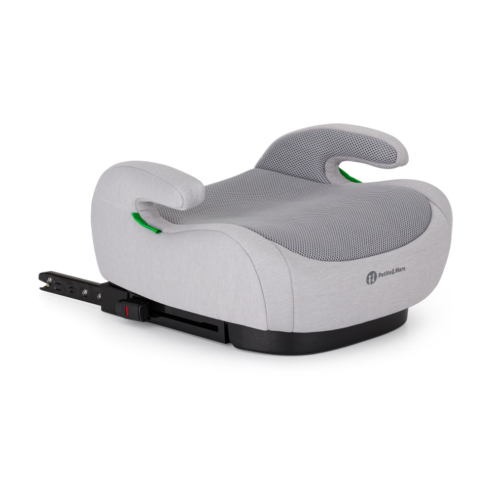 PETITE&MARS Podsedák Optimus Pro i-Size Air Gentle Grey 125-150 cm