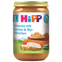 HiPP BIO Kuskus so zeleninou a kuracie mäso 8m+ 220 g