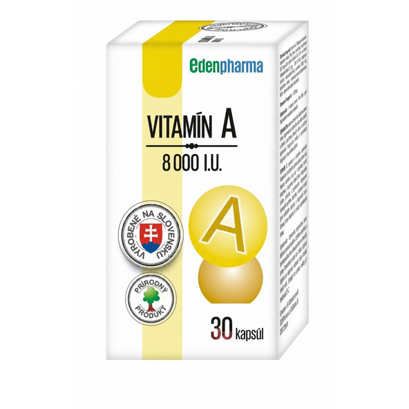 EDENPharma VITAMÍN A 8000 I.U. 30 kapsúl