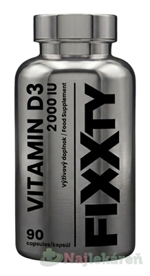 Fixxty Vitamín D3 2000 IU 90 kapsúl