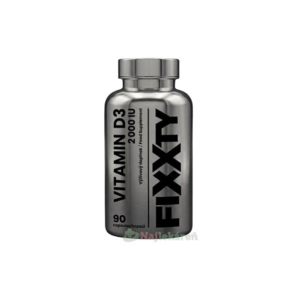 Fixxty Vitamín D3 2000 IU 90 kapsúl