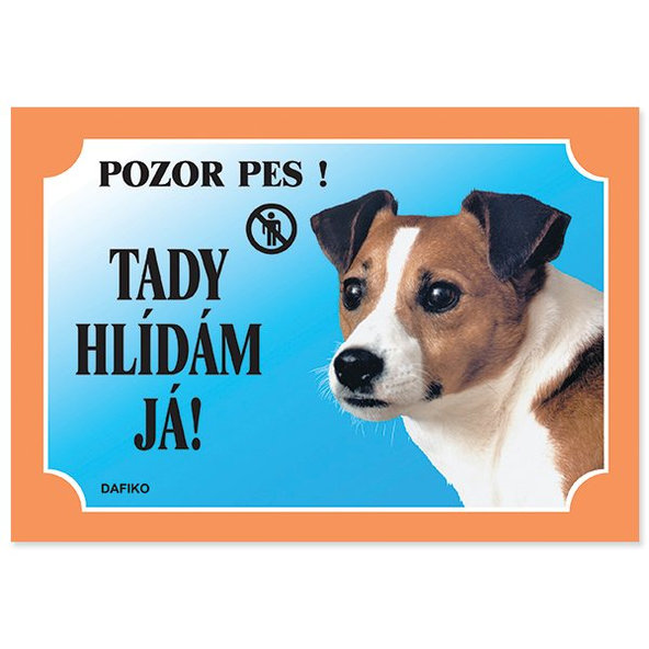 Tabuľka Dafiko jack russel teriér