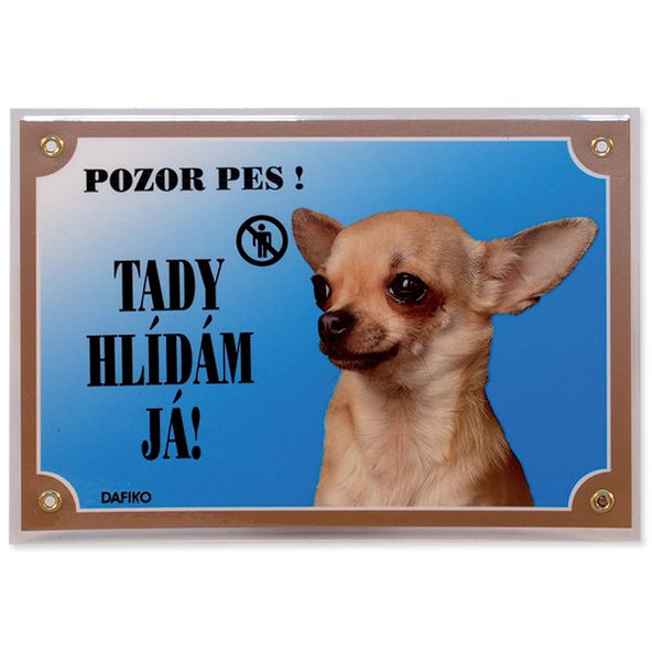 Tabuľka Dafiko čivava