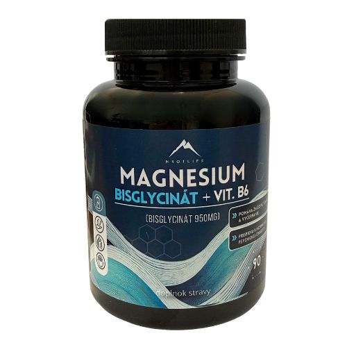 Hrotlife Magnézium bisglycinát + vitamín B6 90 kapsúl