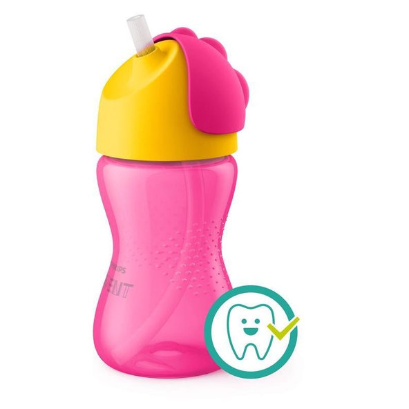 Philips AVENT Hrnček Bendy s ohybnou slamkou dievča 300 ml