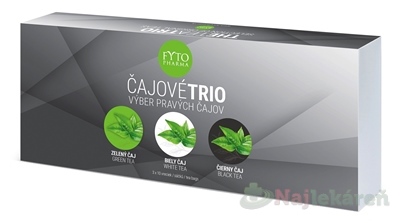 FYTO Čajové Trio darčeková kazeta porciované čaje 3 x 10 vrecúšok