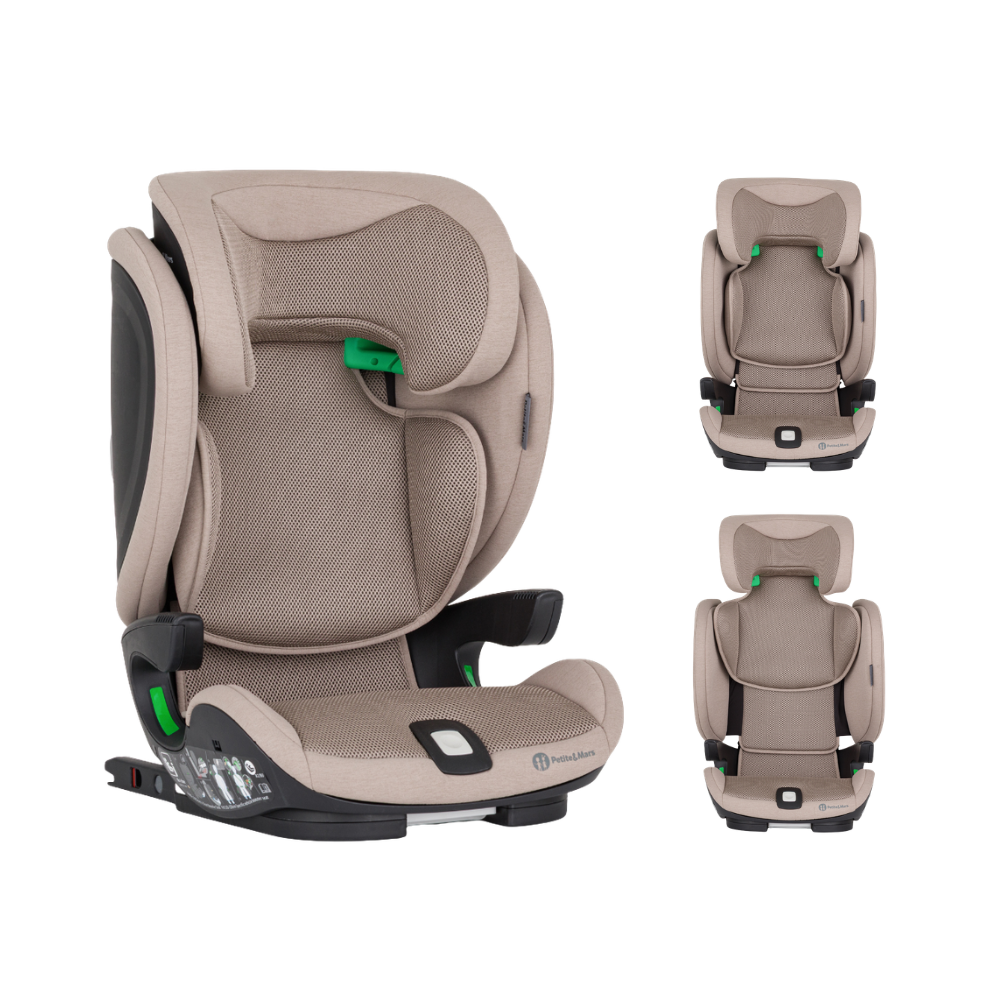 PETITE&MARS Elite Fix Pro i-Size Air Tan Brown 100-150 cm