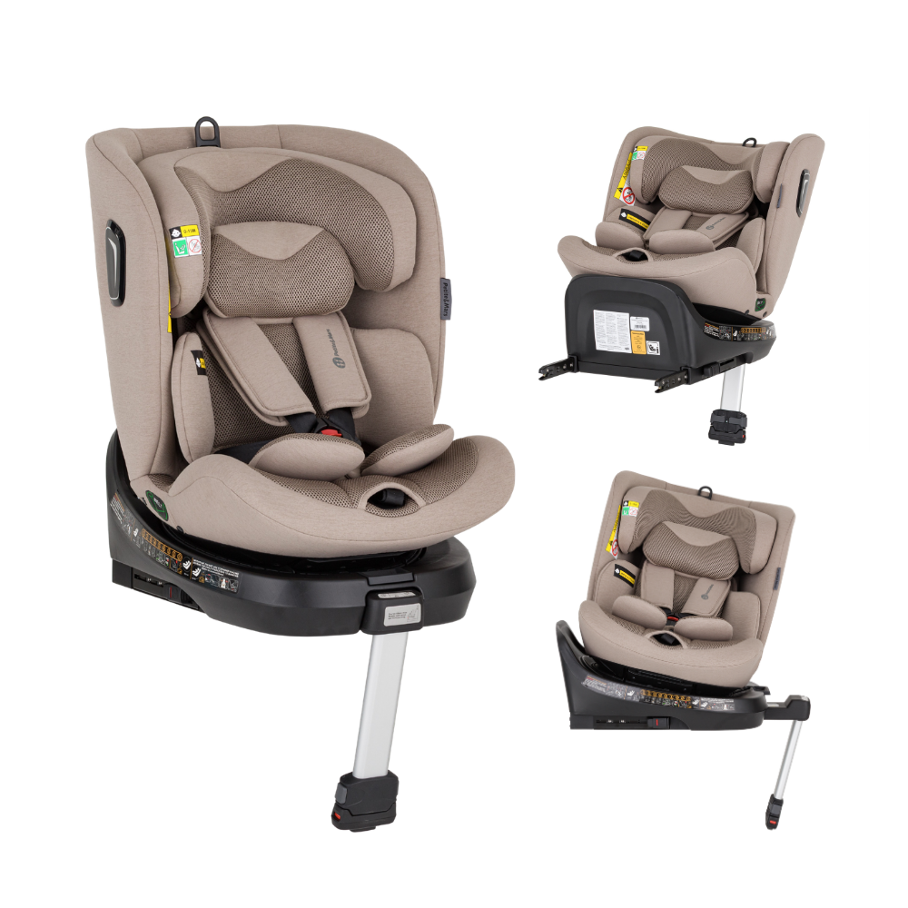 PETITE&MARS Twistguard Pro i-Size Air Tan Brown 40-150 cm