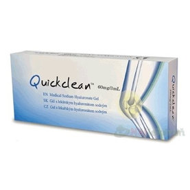Quickclean 60 mg/3 ml Gél s hyaluronátom sodným na osteoartrózy kĺbov 3 ml