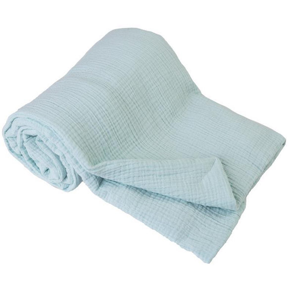 BABYMATEX Deka bavlnená Muslin Svetlo Tyrkysová 75x100 cm