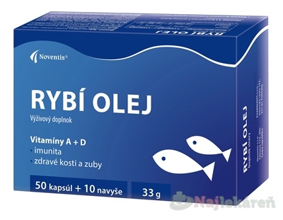 Noventis RYBÍ OLEJ 50+10 kapsúl navyše (60 ks)