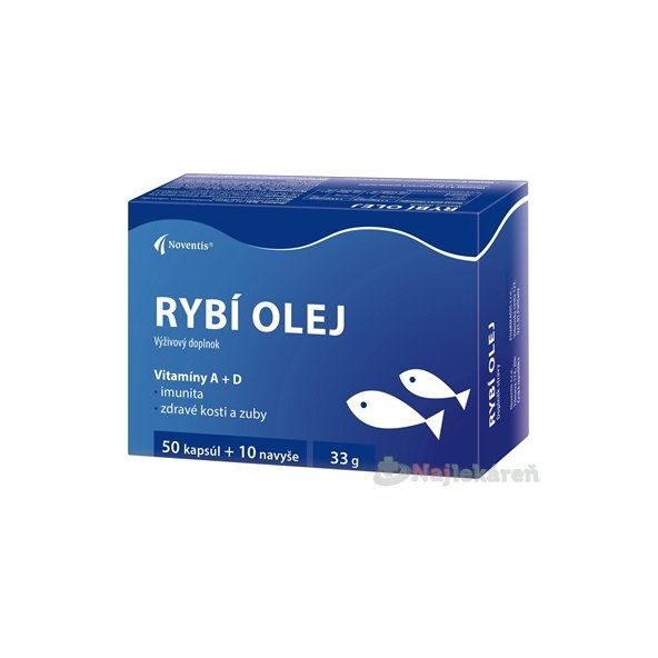 Noventis RYBÍ OLEJ 50+10 kapsúl navyše (60 ks)