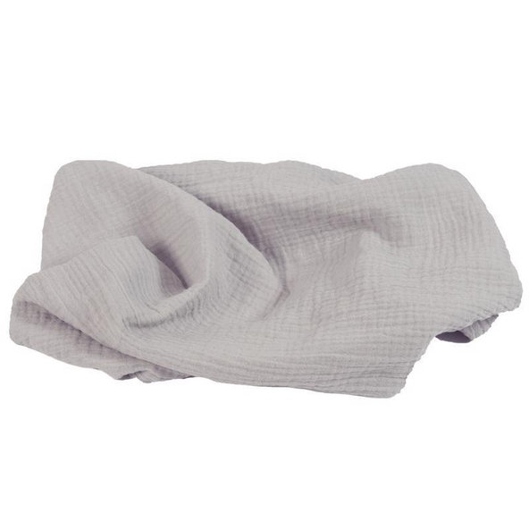 BABYMATEX Prikrývka bavlnená Muslin Svetlo Šedá 120x80 cm
