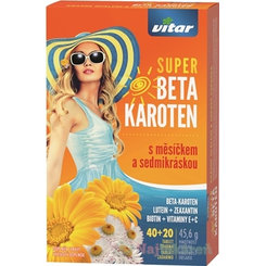 VITAR Super beta karoten s nechtíkom a sedmokráskou 60 tbl (40 + 20 ks ZADARMO)