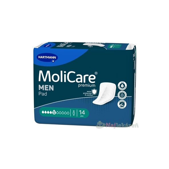 MoliCare Premium MEN PAD 5 kvapiek 34,5 cm 14 ks