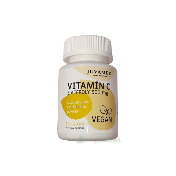 JUVAMED Vitamín C z Aceroly 500 mg 60 kapsúl
