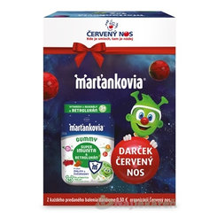 WALMARK Marťankovia GUMMY Super Imunita & Betaglukán 50 ks + darček červený nos