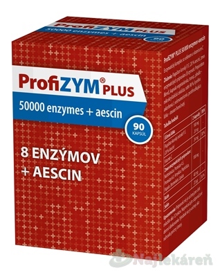 ProfiZYM PLUS 50000 enzymes + aescin 90 kapsúl
