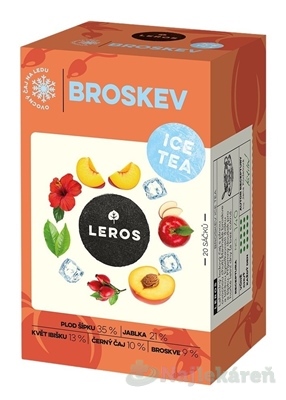 LEROS ICE TEA Broskyňa ovocný čaj nálevové vrecká 20x2,2 g kúpite na Najlekaren.eu