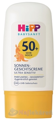 HiPP BABYSANFT Krém na tvár proti slnku SPF50+ 30 ml kúpite na Najlekaren.eu
