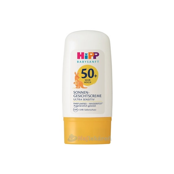 HiPP BABYSANFT Krém na tvár proti slnku SPF50+ 30 ml