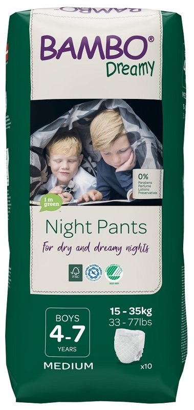 E-shop BAMBO Dreamy Night Nohavičky plienkové jednorázové Pants Boy 4-7 rokov, 10 ks, pre 15-35 kg