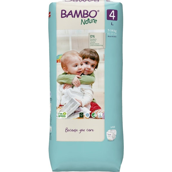 BAMBO Nature Plienky jednorázové 4 Tall, 48 ks, pre 7-14 kg