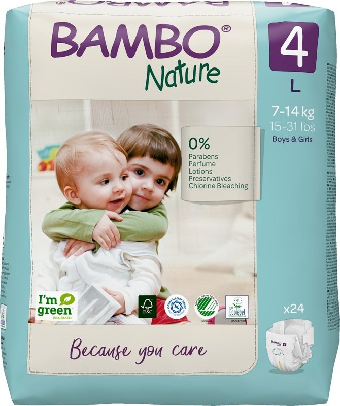 E-shop BAMBO Nature Plienky jednorázové 4, 24 ks, pre 7-14 kg