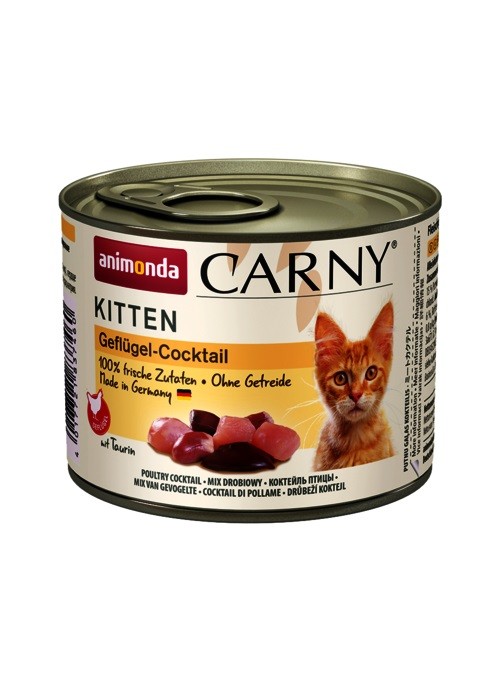 Animonda Carny Kitten konzerva hydinový koktail 200 g