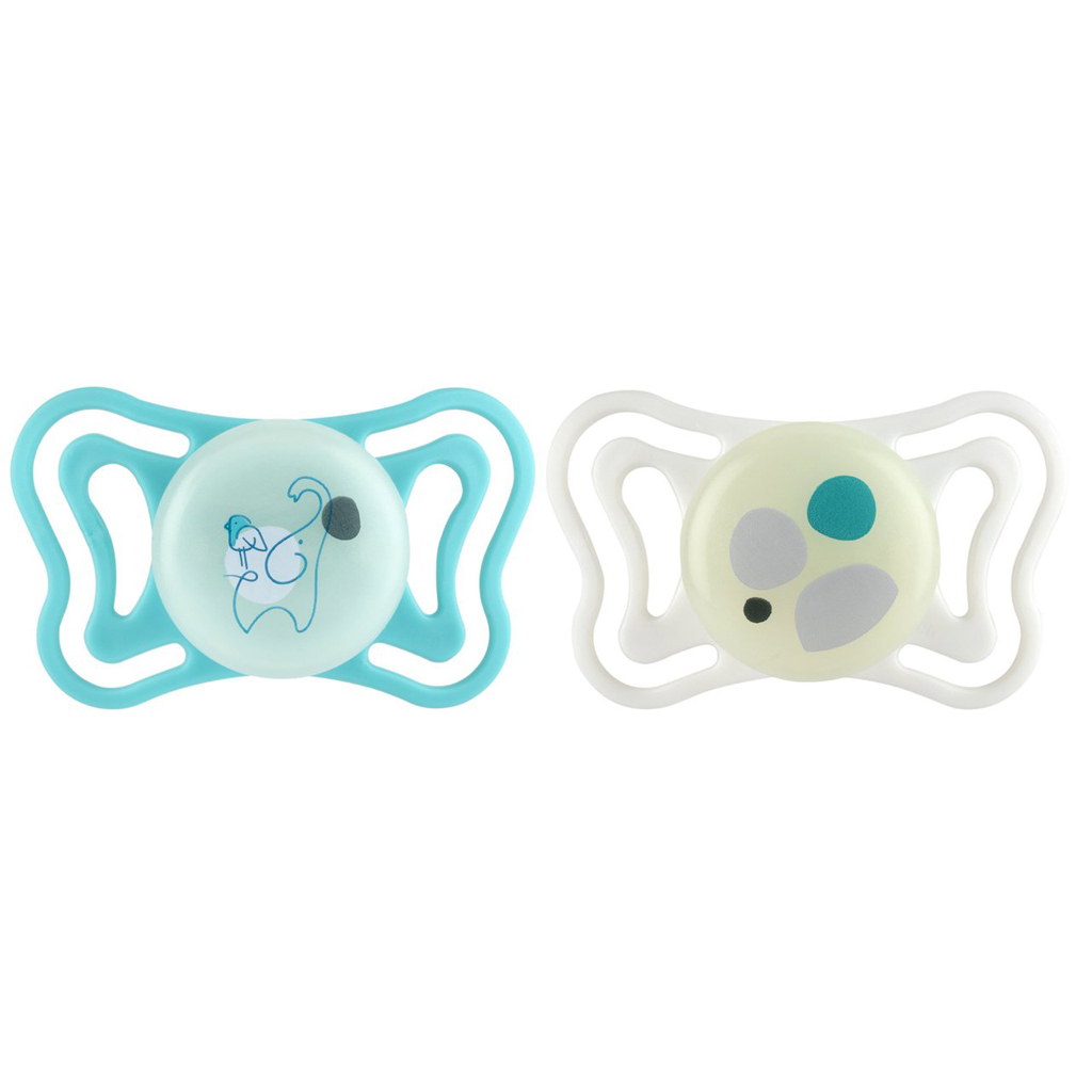 CHICCO Cumlíky Physioforma Light ortodontické neutral 6-16m 2 ks