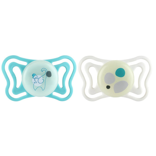 CHICCO Cumlíky Physioforma Light ortodontické neutral 6-16m 2 ks