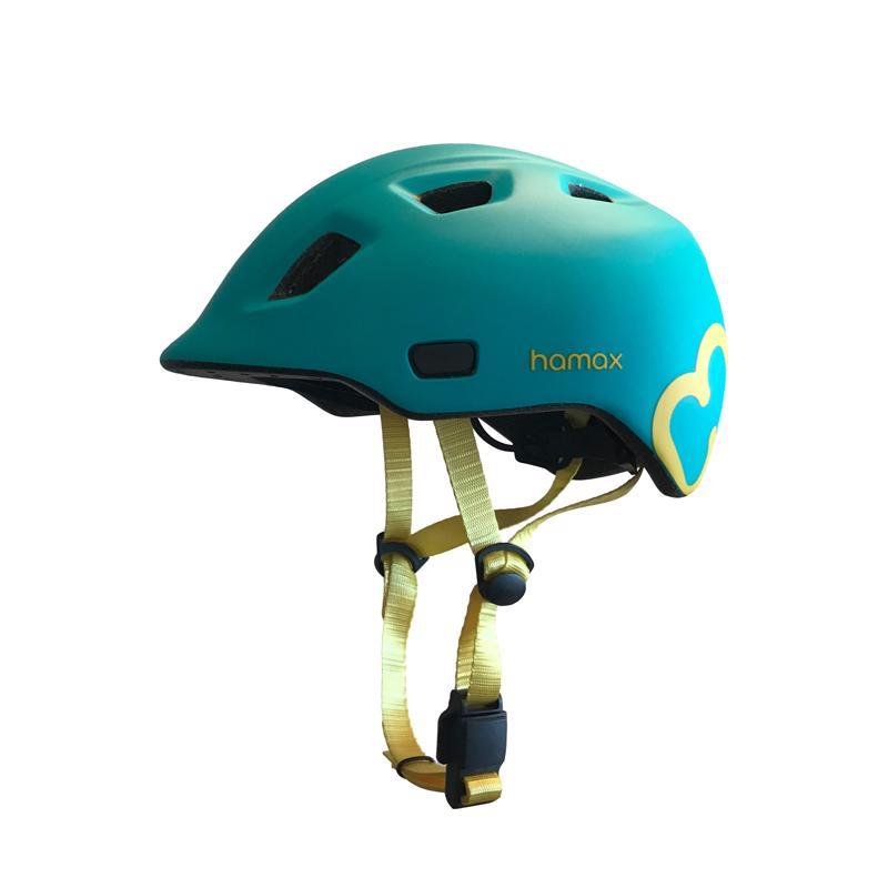 E-shop HAMAX Cyklohelma Thundercap Turquoise/Yellow 47-52