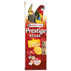 VERSELE LAGA Prestige Sticks Big Parakeets with Mango & Rosehip topping 2 ks- tyčinka pre stredné papagáje s moangom a šípkami 140 g