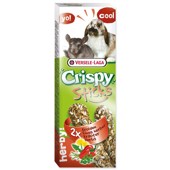 Versele-Laga Crispy tyčinky králik a činčila s bylinkami 110g 2ks