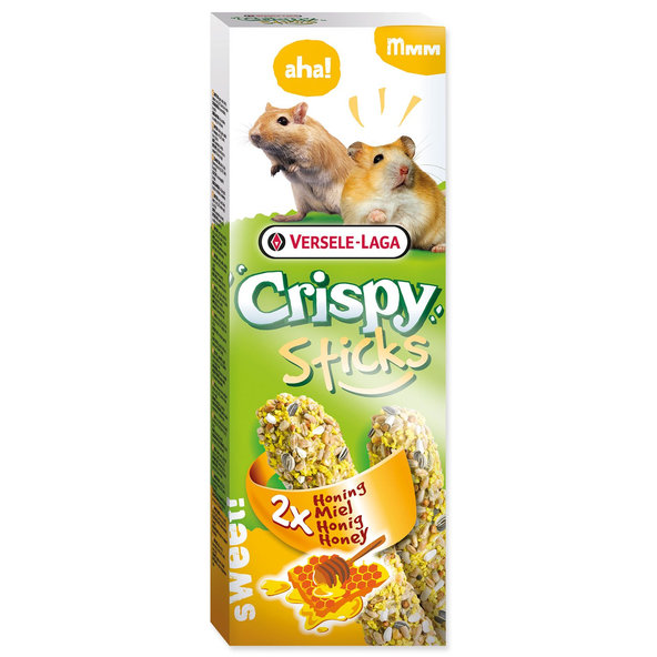 Versele-Laga Crispy tyčinka škrečok a pieskomil s medom 110g 2ks