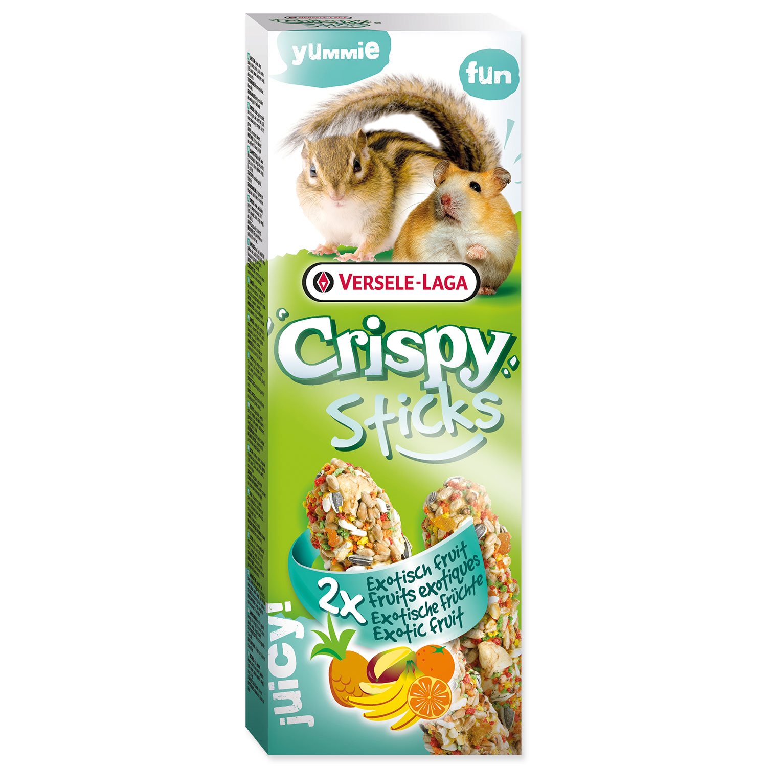 Versele-Laga Crispy tyčinka škrečok, veverička ovocná 110 g 8 × 2 ks