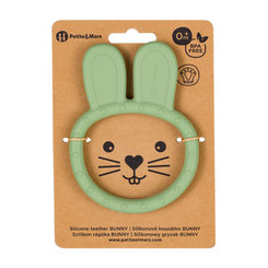 PETITE&MARS Hryzačka silikónová Bunny Sweet Pea 0m+