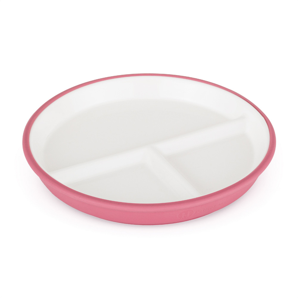 PETITE&MARS Tanier keramický so silikónovým obalom Candy Pink