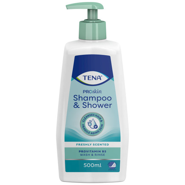 TENA Shampoo & Shower šampón a sprchovací gél 500 ml