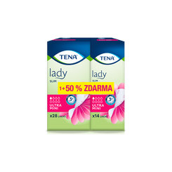 TENA Lady SLIM ULTRA MINI 28ks +14ks (50% zadarmo) inkontinenčné slipové vložky