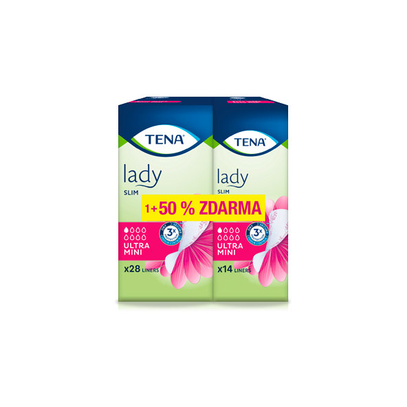TENA Lady SLIM ULTRA MINI 28ks +14ks (50% zadarmo) inkontinenčné slipové vložky